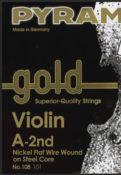 Pyramid Gold - 4/4 Violin Single String - A