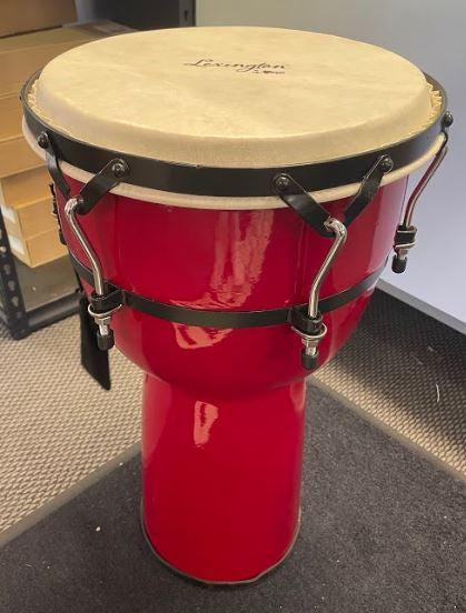 12" Djembe  12" w/ Tightening Lugs - Red Gloss