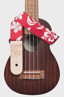 Kala - Ukulele Strap - Red Hibiscus