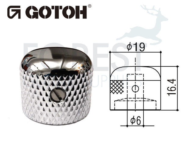 Gotoh - VK3 Volume Knobs - Chrome