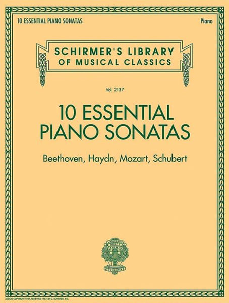 Schirmer Edition - 10 Essential Piano Sonatas