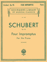Schirmer Edition - Schubert Four Impromptus for Piano
