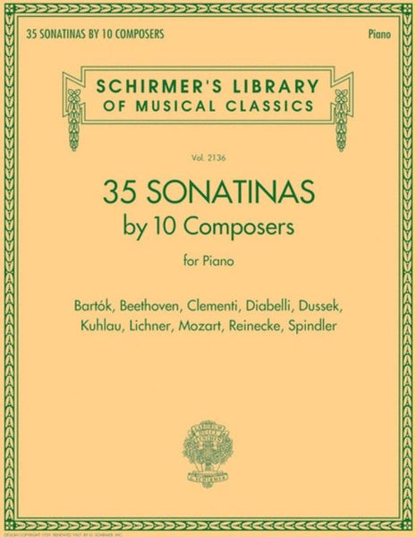 Schirmer Edition - Sonatinas by 10 Composers for Piano
