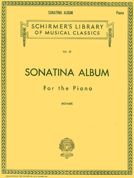 Schirmer Edition - Sonatina Album for the Piano