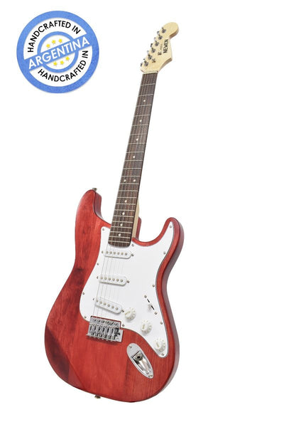 Newen - ST Electric Guitar - Red Wood Finish