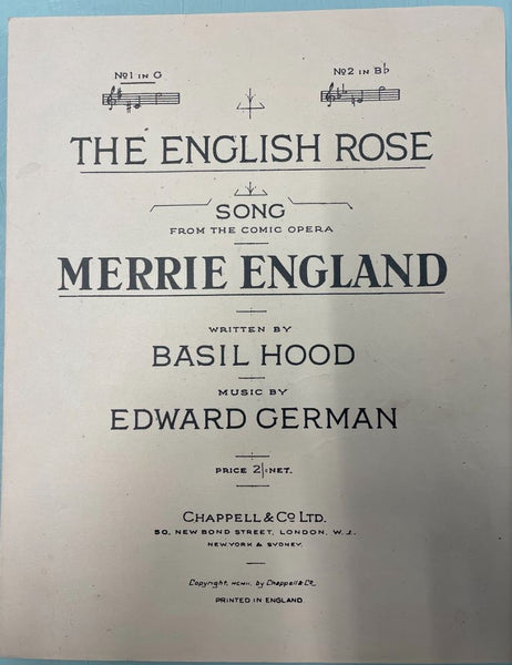 The English Rose - Song from Merrie England (Second Hand)