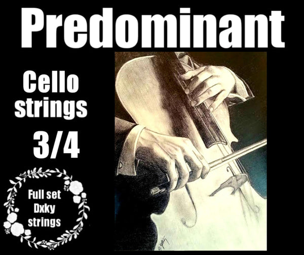 Predominant - DXKY Cello Strings - 3/4 Size
