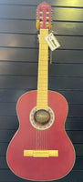 Valencia - VC354 Full Size Hybrid Classical Guitar - Wine Red