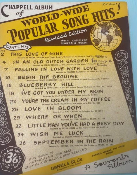 Chappell Album of World-Wide Popular Song Hits (Second Hand)